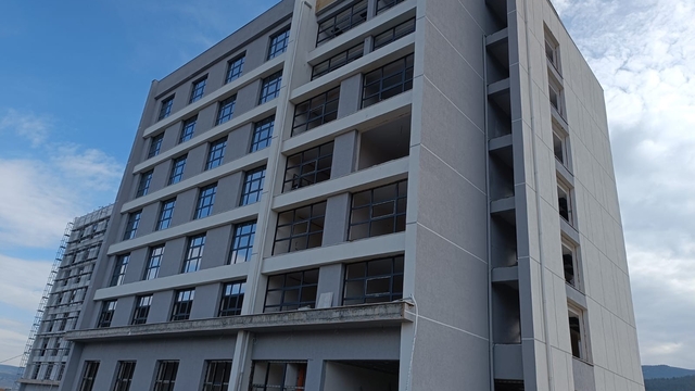 Karabük'te öğrenci yurdu inşaatında çalışmalar sürüyor