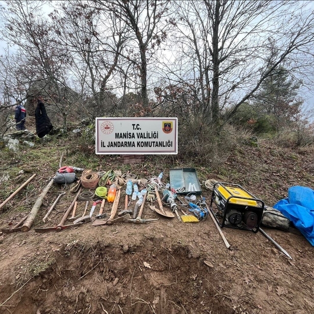 İzinsiz kazıya jandarmadan suçüstü