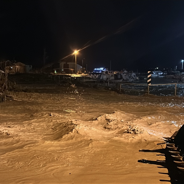 Çanakkale'de sağanak; Kepez Çayı taştı