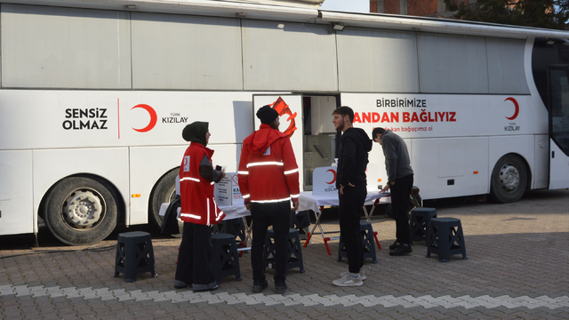 Havza'da 54 ünite kan bağışı alındı