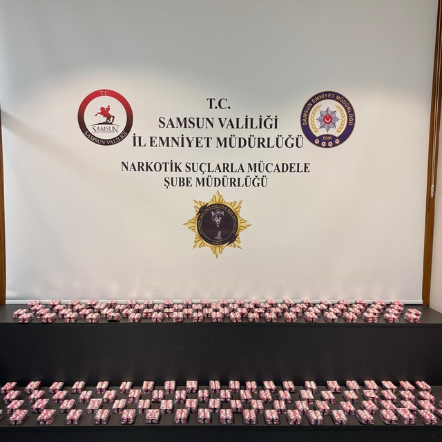 Samsun'da 4 bin 410 uyuşturucu hap ele geçirildi
