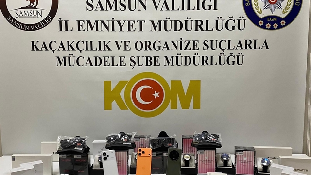 Samsun'da kaçakçılık operasyonunda 2 zanlı yakalandı
