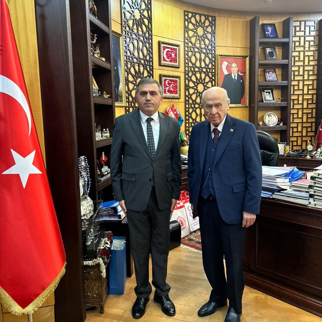 MHP Samsun İl Başkanı Mucur'dan MHP Genel Başkanı Bahçeli'ye ziyaret