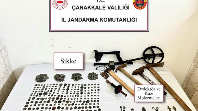 Çanakkale'de tarihi eser kaçakçılığı operasyonu