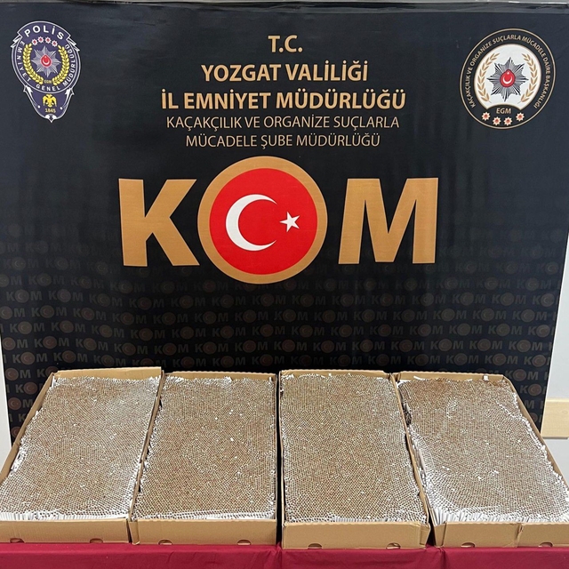 Yozgat'ta 20 bin doldurulmuş makaron ele geçirildi