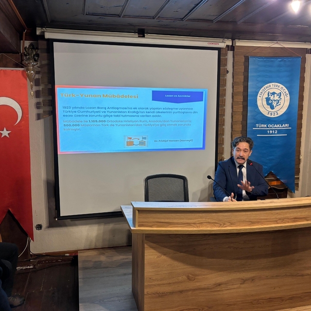 Eskişehir Türk Ocağı'nda 'Nüfus Mübadelesi' anlatıldı