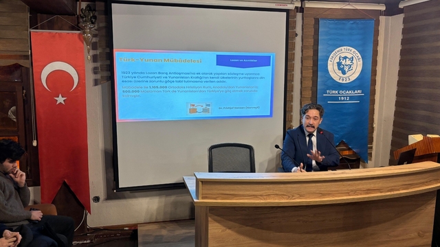Eskişehir Türk Ocağı'nda 'Nüfus Mübadelesi' anlatıldı