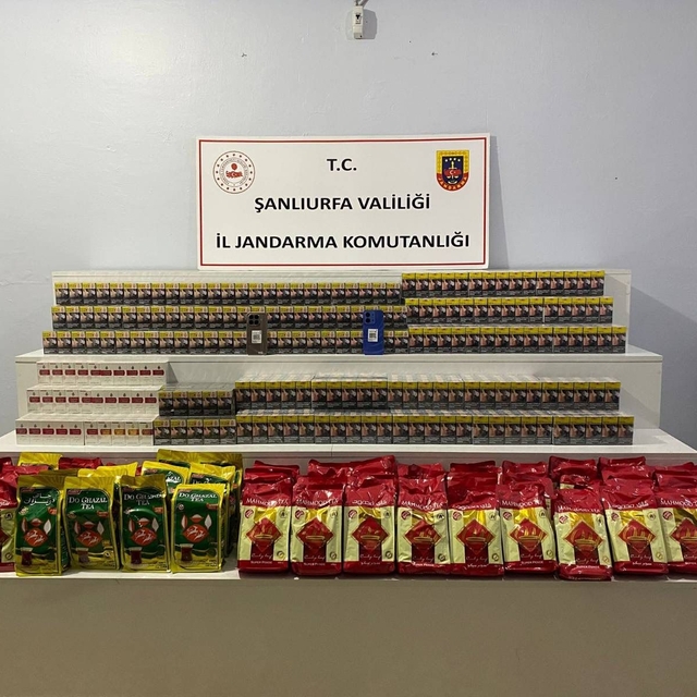 Şanlıurfa'da 9 bin 170 paket gümrük kaçağı sigara ele geçirildi