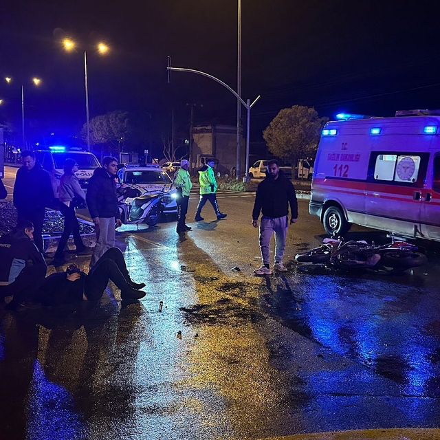Menteşe'de trafik kazası: Motosiklet sürücüsü ağır yaralı