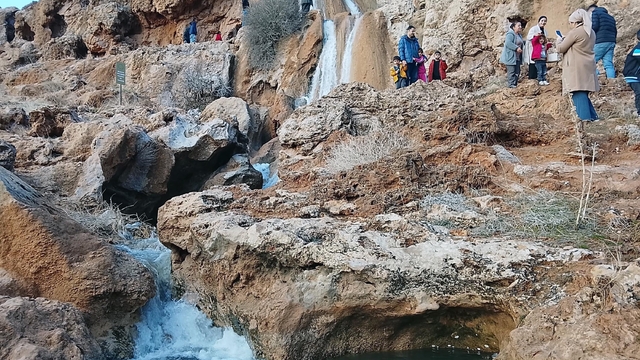 Mardin'de 'bereketin müjdeleyicisi' GAP Şelalesi, 2 yıl aradan sonra akmaya başladı
