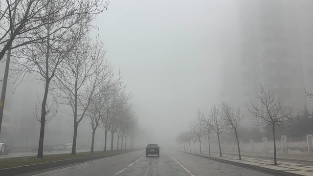 Gaziantep'te 2 gündür yoğun sis etkili oluyor