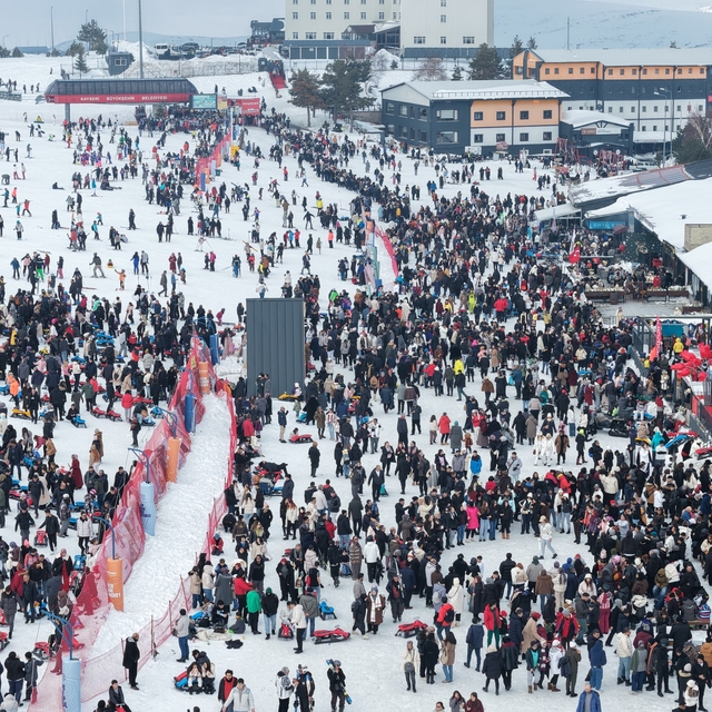Erciyes, sömestirde 1,2 milyon ziyaretçi ağırladı