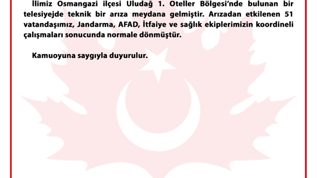 Uludağ'da telesiyej arızalandı; metrelerce yükseklikte mahsur kalan 51 kişi kurtarıldı (3)