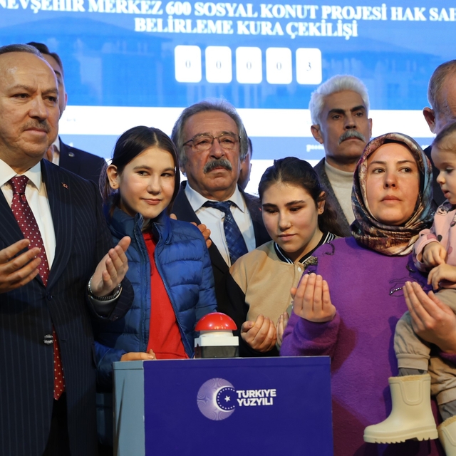 Nevşehir'de 2 bin 368 konutun kura çekilişi yapıldı