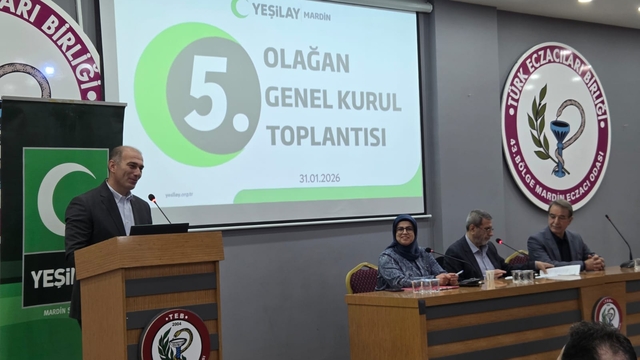 Yeşilay Mardin Şube Başkanlığına Akdağ yeniden başkan seçildi