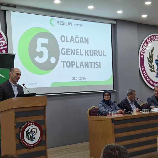 Yeşilay Mardin Şube Başkanlığına Akdağ yeniden başkan seçildi