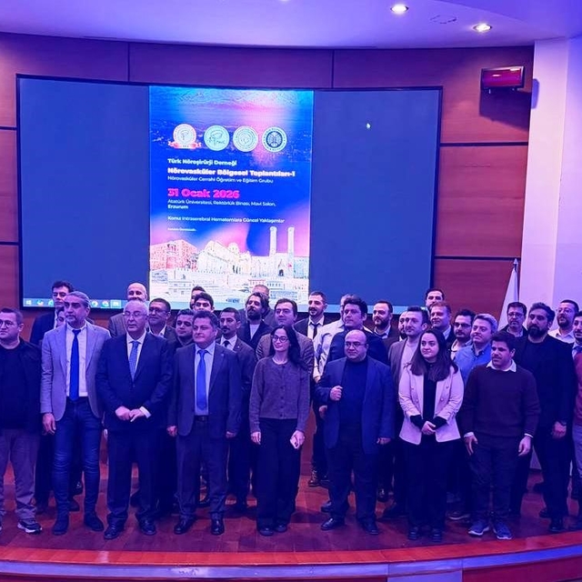 Türk Nöroşirurji Derneği Nörovasküler bölgesel toplantısı Erzurum'da yapıld...