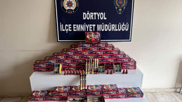 Hatay'da polis, piroteknik maddelere yönelik denetim yaptı