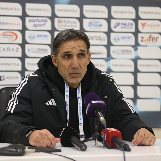 Erzurumspor FK-SMS Grup Sarıyer maçının ardından