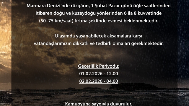 Bursa'da saatteki hızı 75 kilometreye ulaşan fırtına bekleniyor