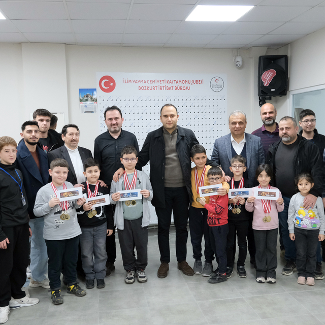 Bozkurt'ta satranç turnuvası düzenlendi