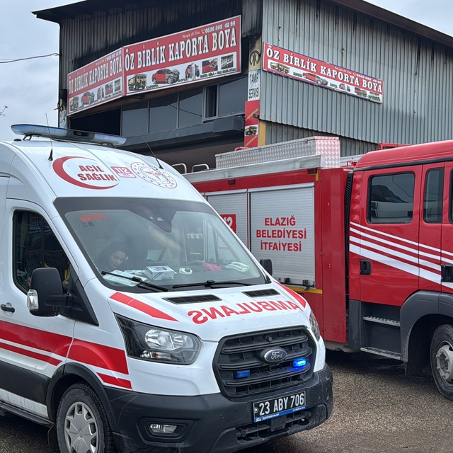 Elazığ'da iş yerinde çıkan yangın söndürüldü