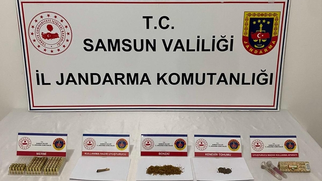 Samsun'da uyuşturucu operasyonunda 2 zanlı gözaltına alındı