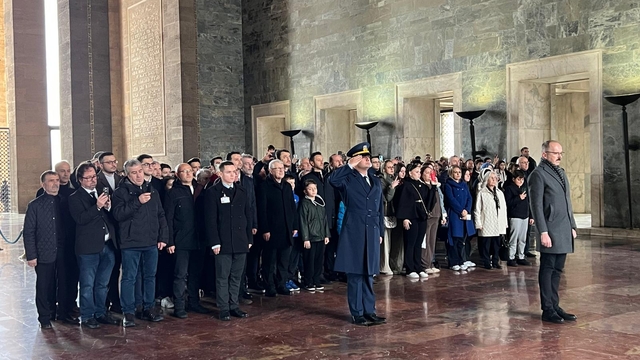 Samsunlu mübadiller Anıtkabir'i ziyaret etti