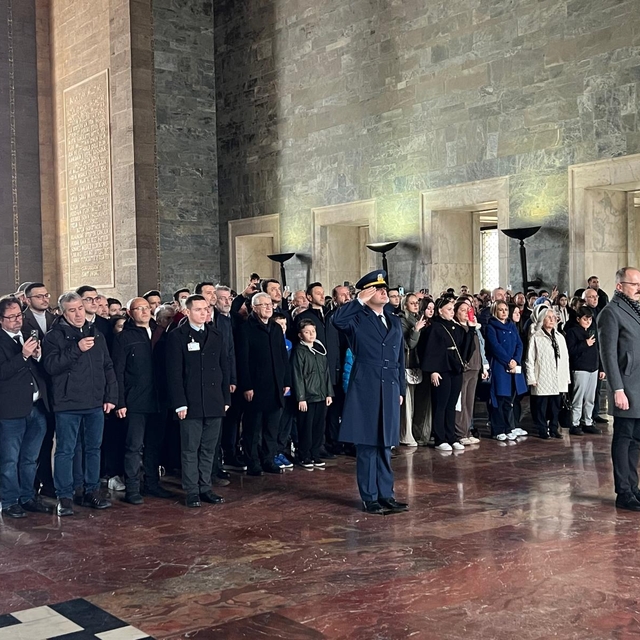 Samsunlu mübadiller Anıtkabir'i ziyaret etti