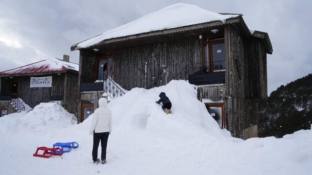 Zigana Dağı sömestir tatili boyunca 80 bin ziyaretçiyi ağırladı