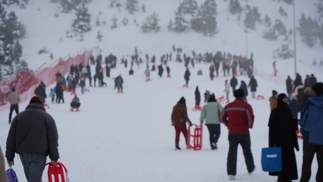 Ergan Kayak Merkezi sömestirin son gününde doldu taştı