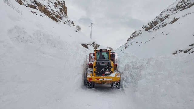 Hakkari-Van ve Hakkari-Çukurca kara yollarına çığ düştü