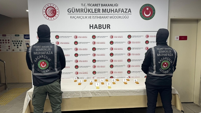 Habur'da 41 kilo kaçak altın ele geçirildi; 12 gözaltı