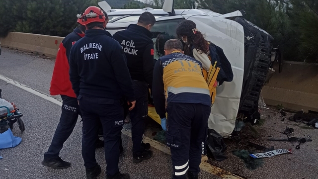Balıkesir'de trafik kazası: 1 yaralı