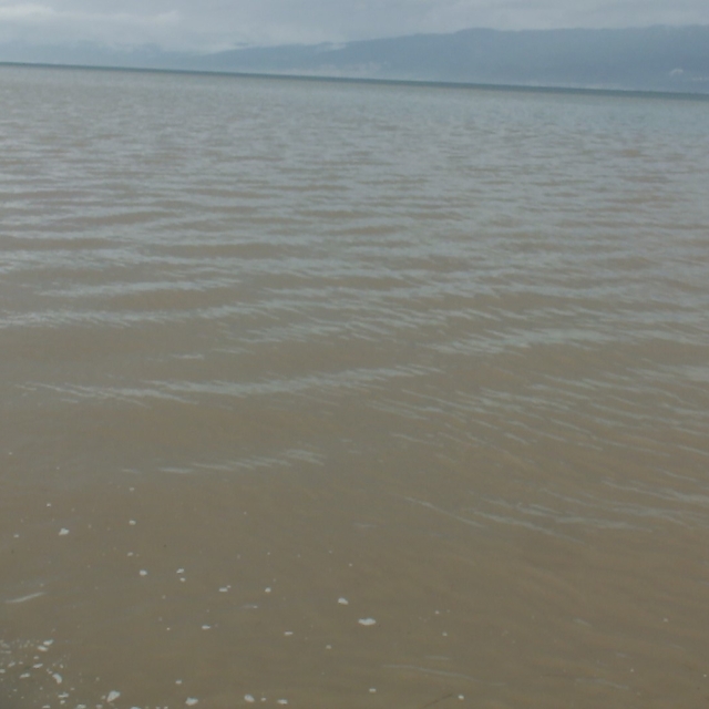 Burhaniye'de sağanak yolları göle çevirirken denizi bulandırdı