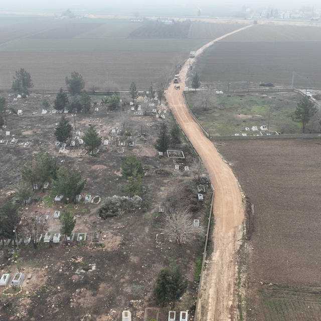 Suruç'ta mezarlık yolunda çalışmalar başladı