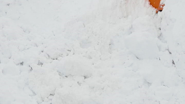 Muş-Kulp kara yolunda yol açma çalışması yapan iş makinesinin üzerine çığ düştü