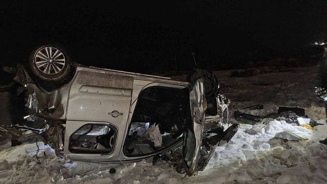 Şırnak'ta şarampole yuvarlanan hafif ticari aracın sürücüsü yaralandı