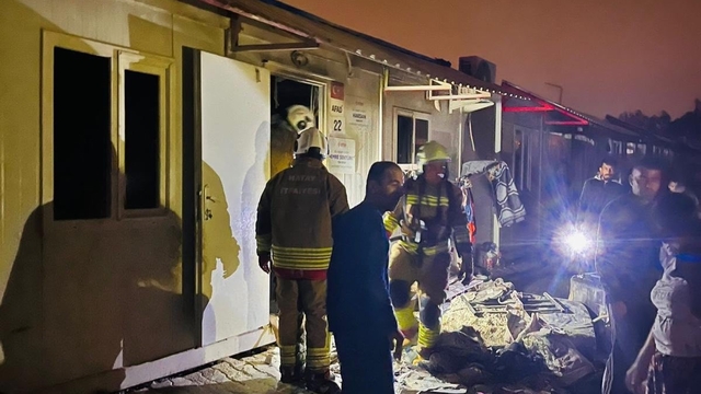 Antakya'da konteyner yangını