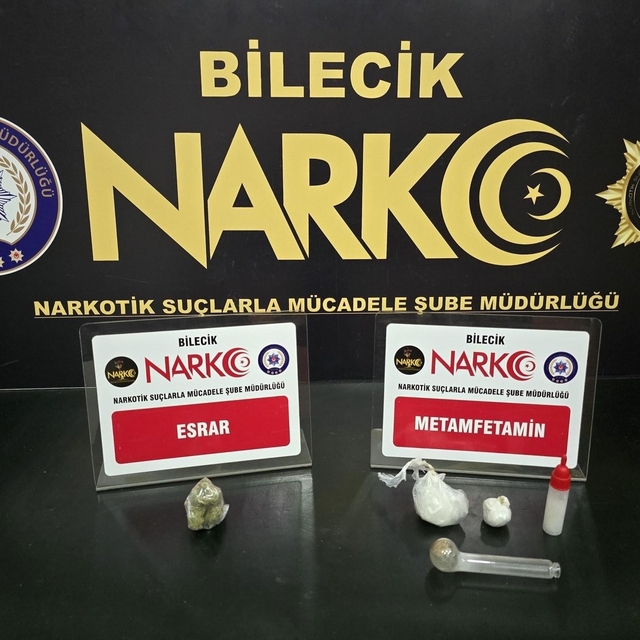 Bilecik'te narkotik operasyonu: 2 gözaltı