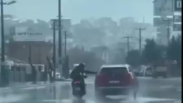 Trafiği tehlikeye düşüren motosiklet sürücüsüne ceza