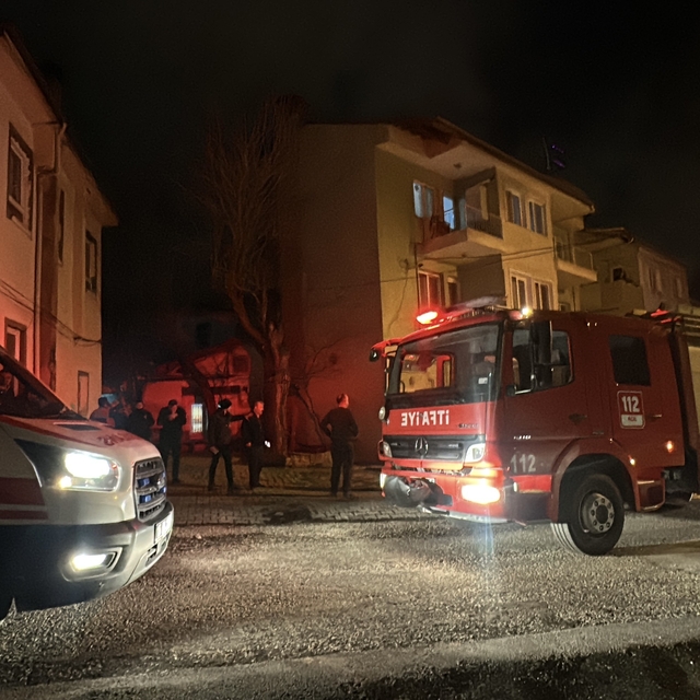 Burdur'da baca yangını korkuttu