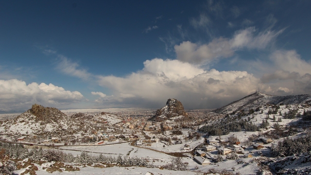 '4 Mevsim' temalı Karahisar Kalesi görüntüsü mest etti