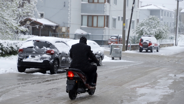 Trakya'da kar yağışı etkili oluyor (3)