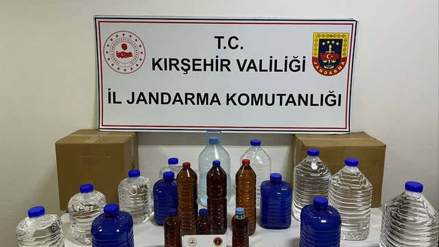 Kırşehir'de kaçak alkol operasyonu