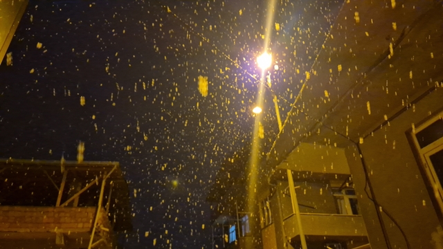 Tekirdağ'da kar yağışı