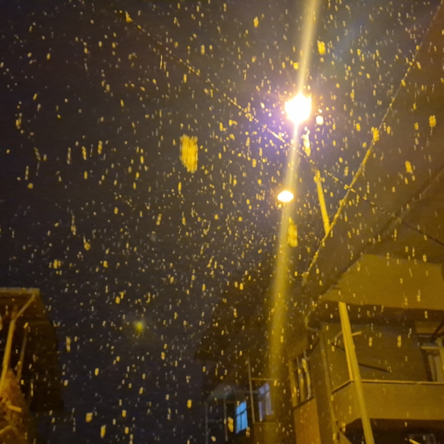 Tekirdağ'da kar yağışı