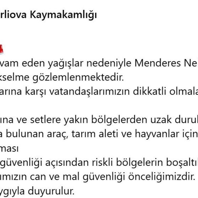 Büyük Menderes'in su seviyesi yükseldi; taşkın riski tedirgin etti (2)