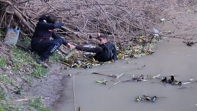 Hatay'da Asi Nehri'ne düşen vatandaşı arama çalışmaları sürüyor (2)