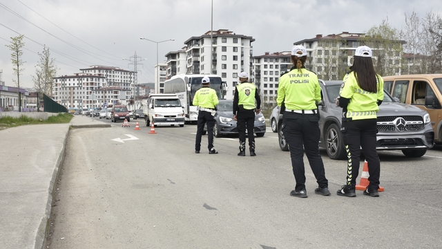 Ordu'da bir haftada 18 binden fazla araç ve sürücüsü denetlendi